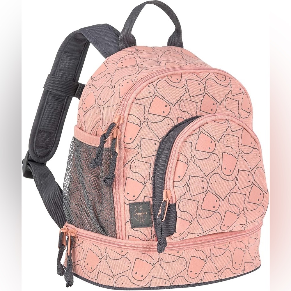 LÄSSIG Cute Spooky Ghost Children's Pre-school Kinder Mini Backpack Peach Pink
